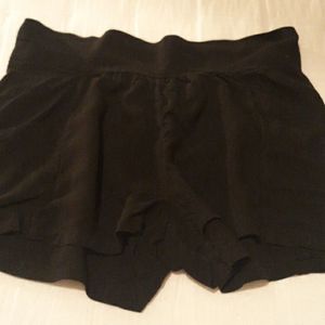 Black Flowy Shorts